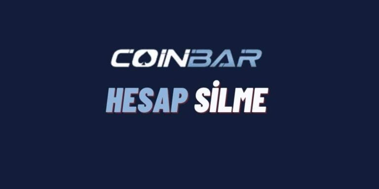 Coinbar Hesap Silme